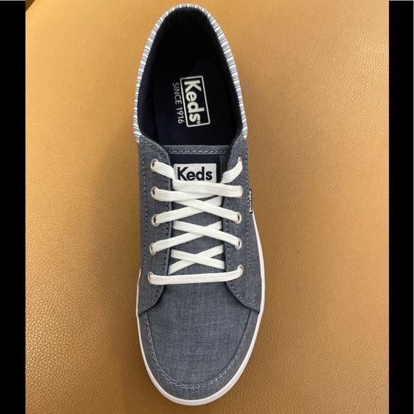 Keds Shoes - Keds Tour Chambray Striped Navy